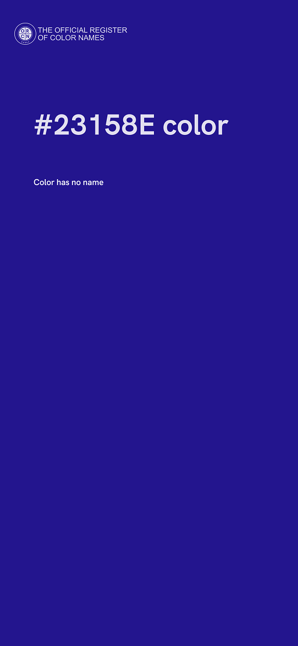 #23158E color image