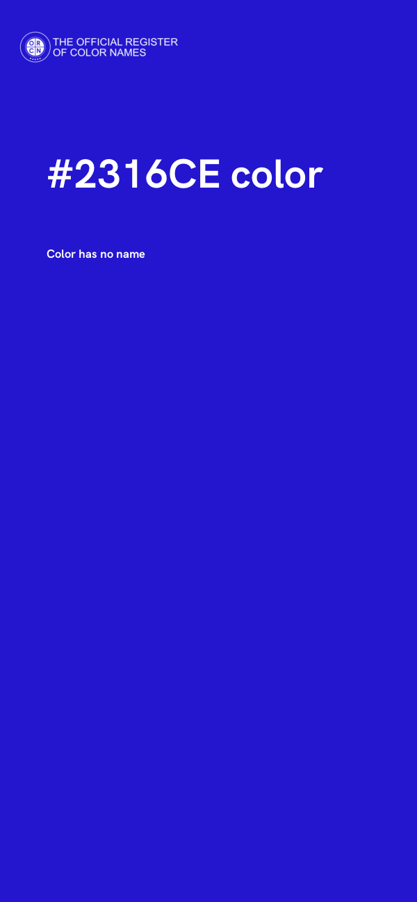 #2316CE color image