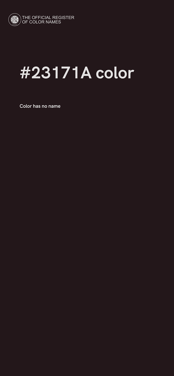 #23171A color image