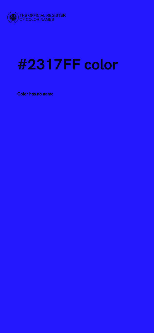 #2317FF color image