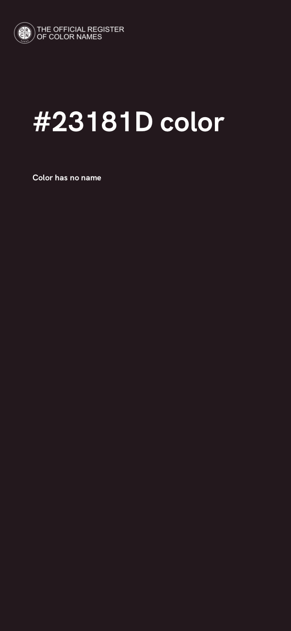 #23181D color image
