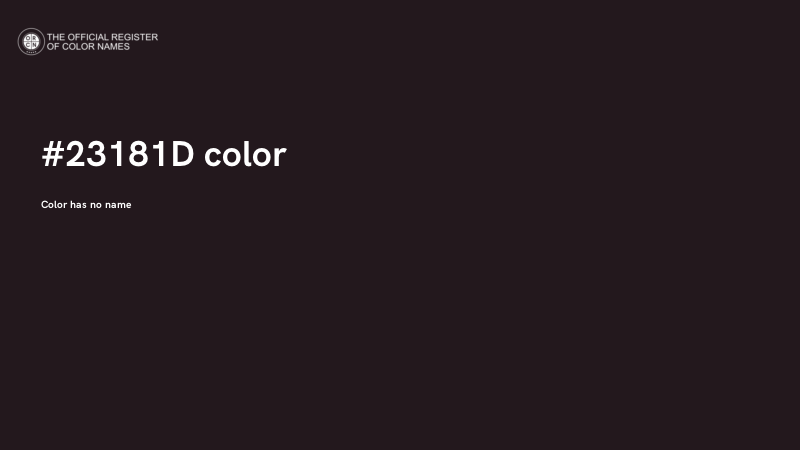 #23181D color image