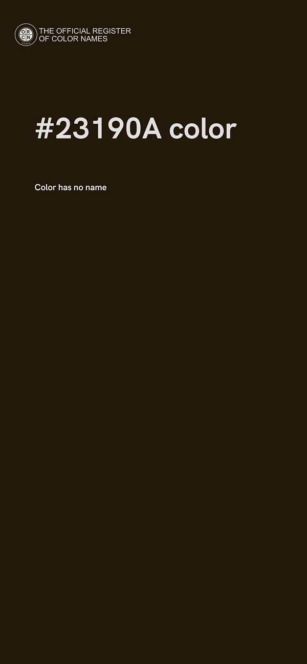 #23190A color image