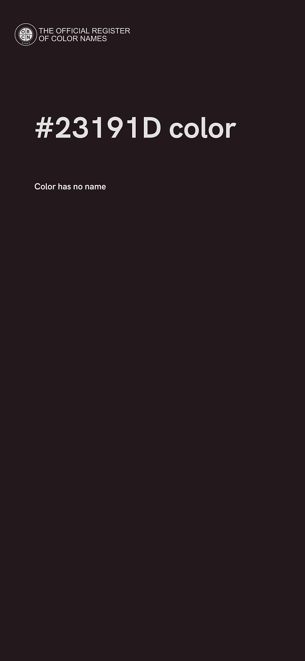 #23191D color image