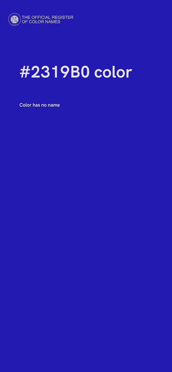 #2319B0 color image