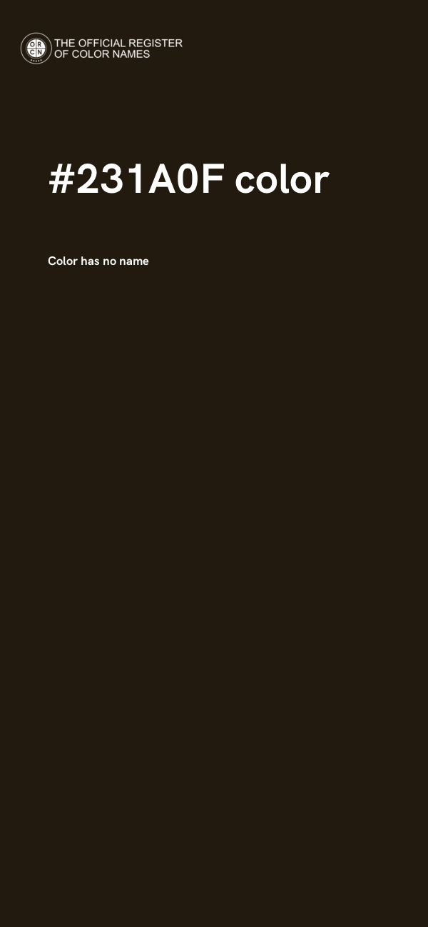 #231A0F color image