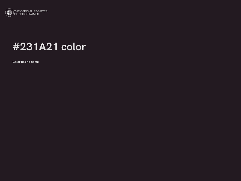 #231A21 color image