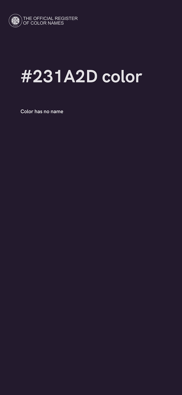#231A2D color image