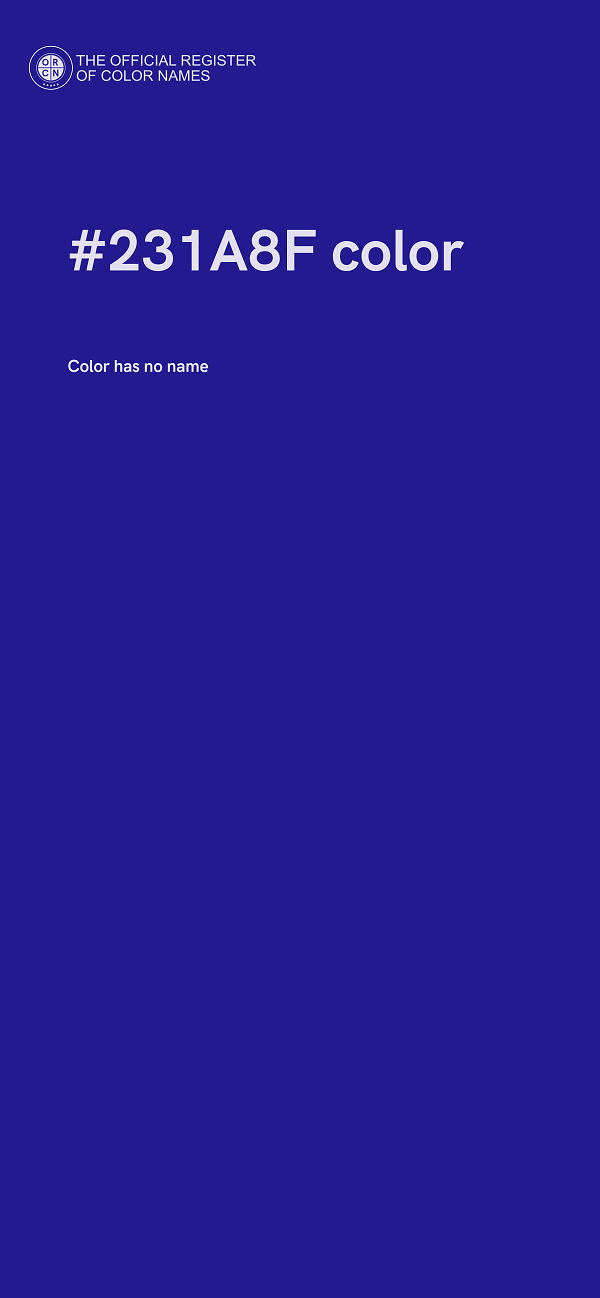 #231A8F color image