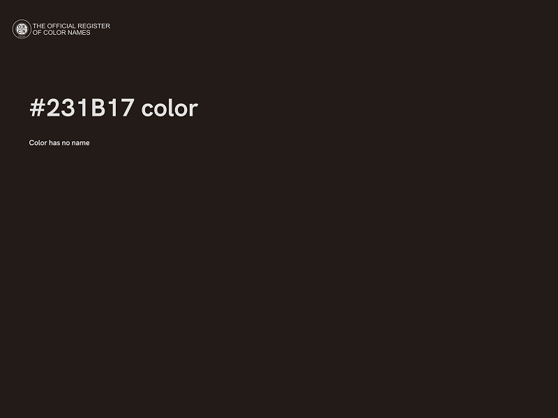 #231B17 color image