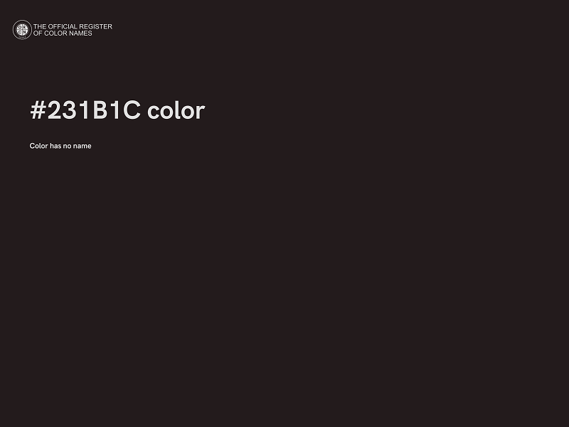 #231B1C color image