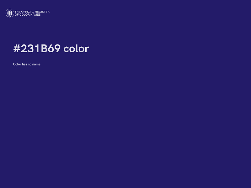 #231B69 color image