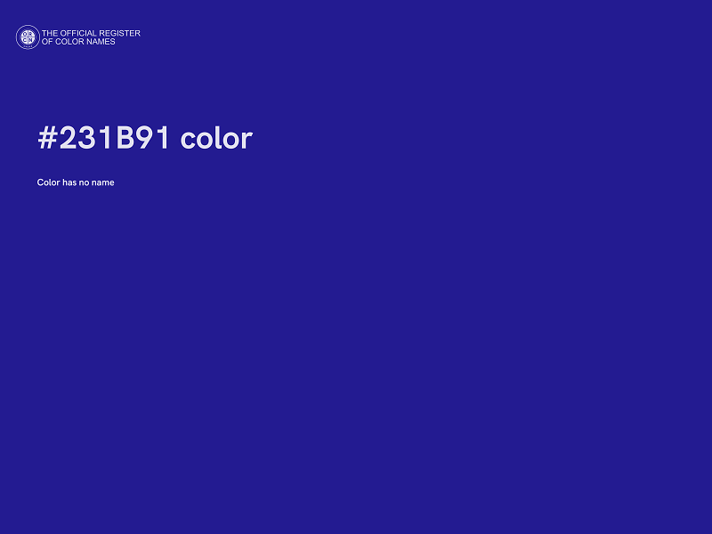 #231B91 color image