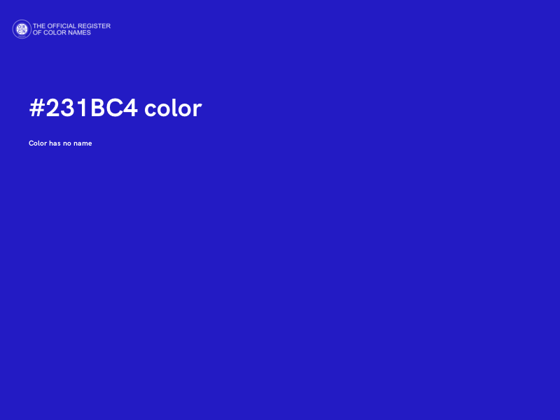 #231BC4 color image