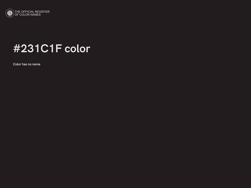 #231C1F color image