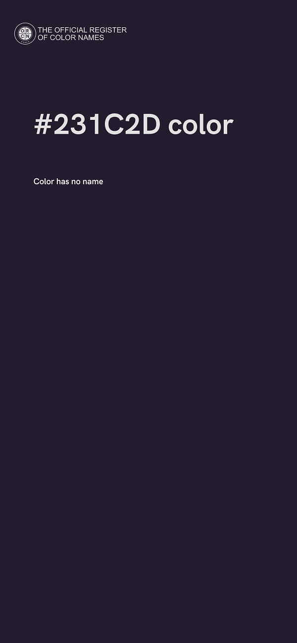 #231C2D color image
