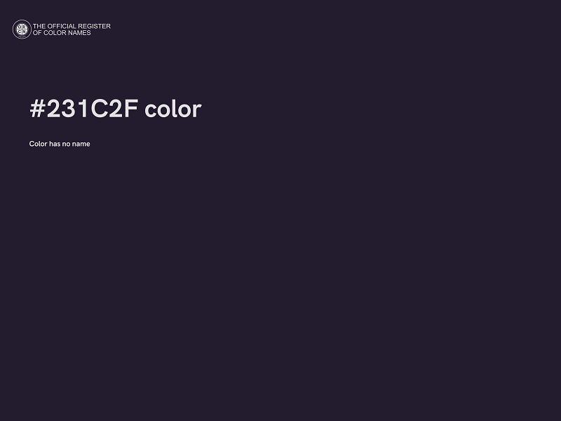 #231C2F color image