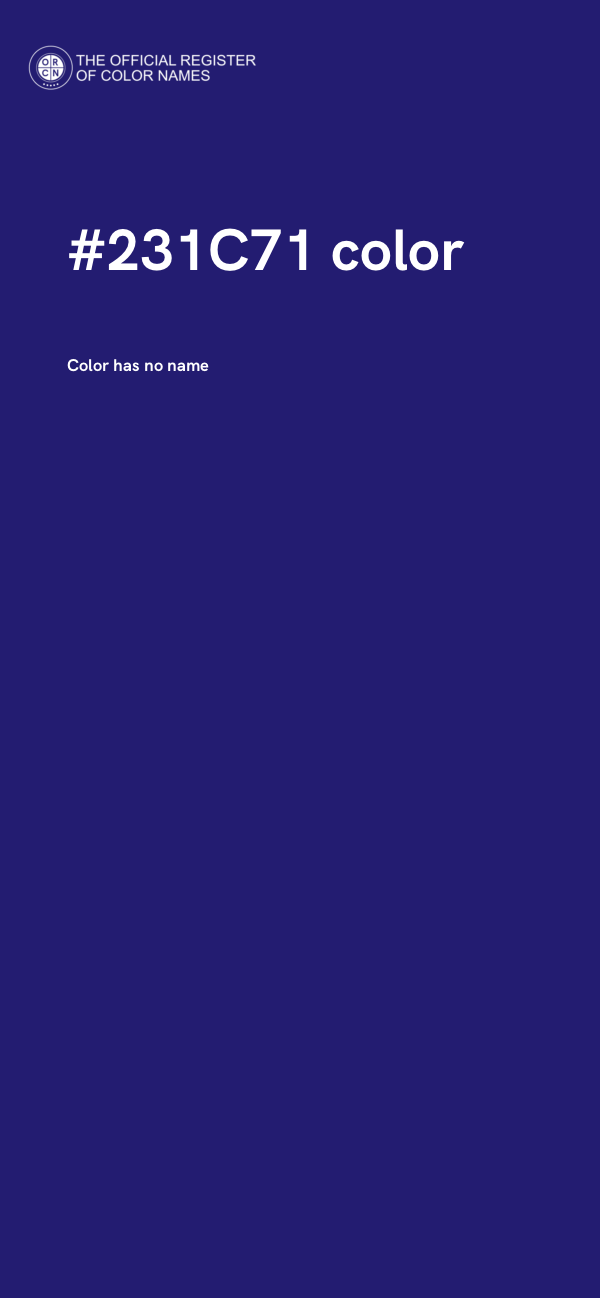#231C71 color image