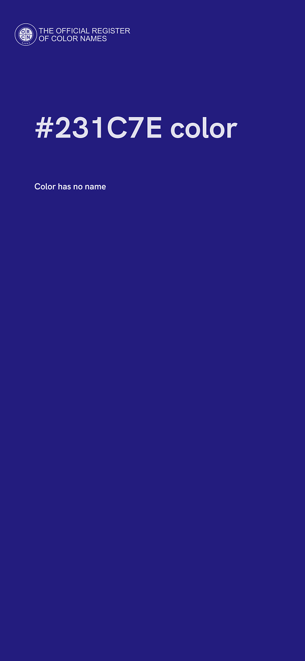 #231C7E color image