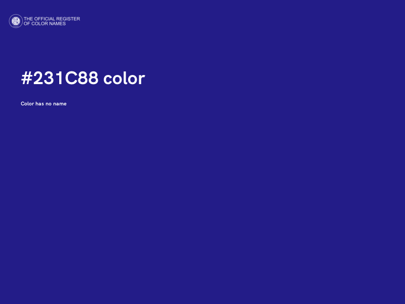 #231C88 color image