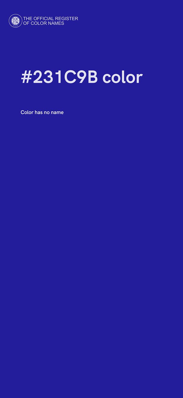#231C9B color image