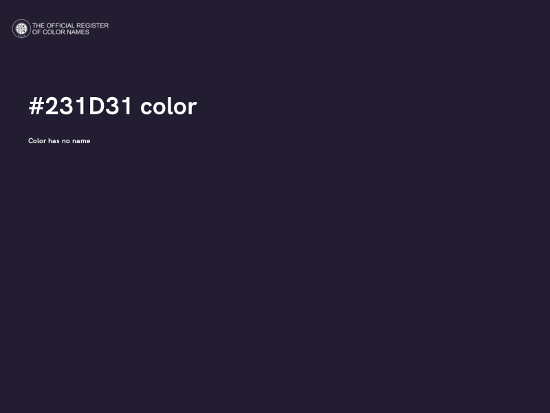#231D31 color image