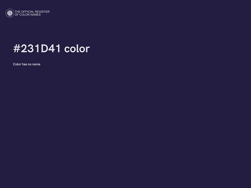#231D41 color image