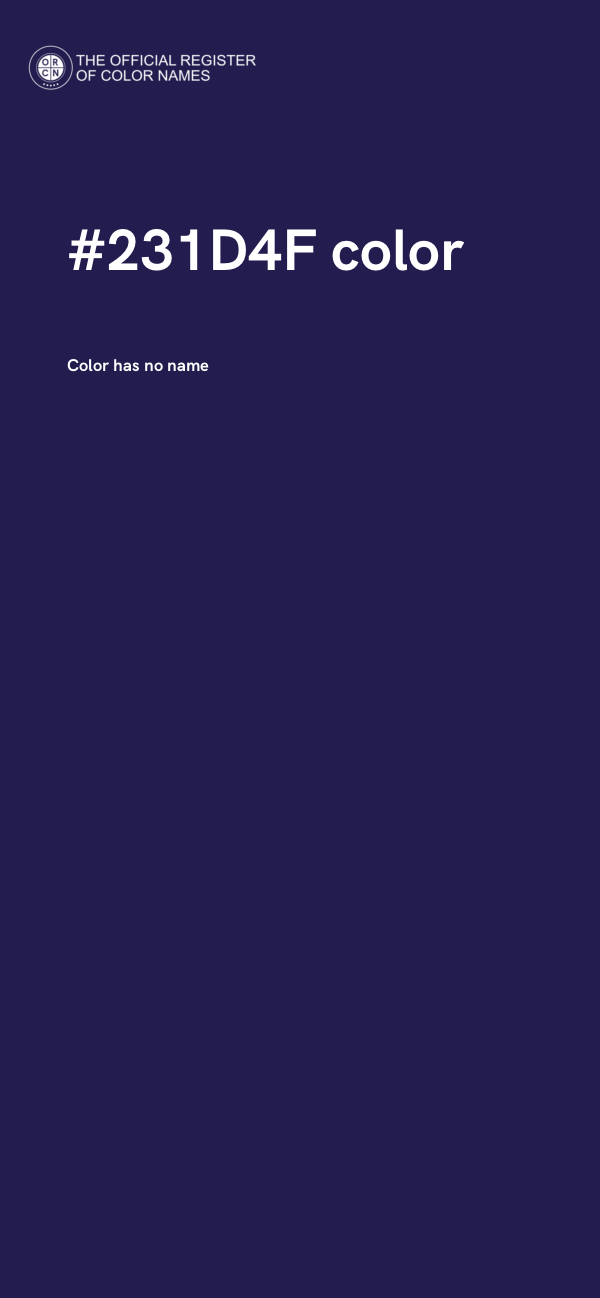 #231D4F color image