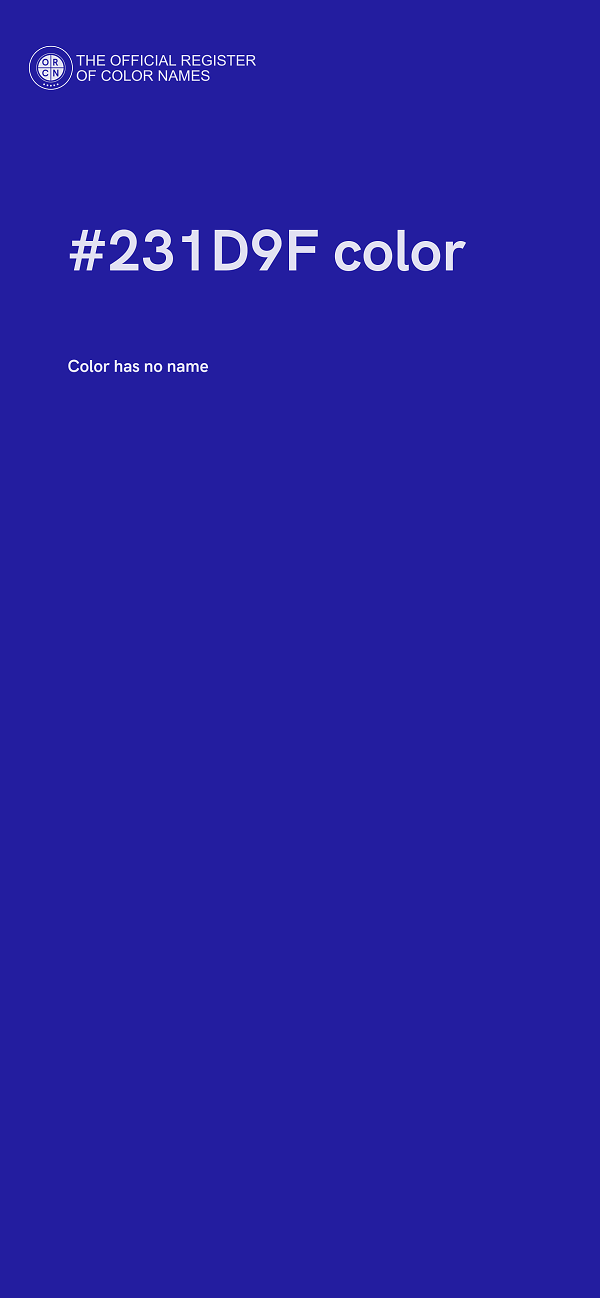 #231D9F color image