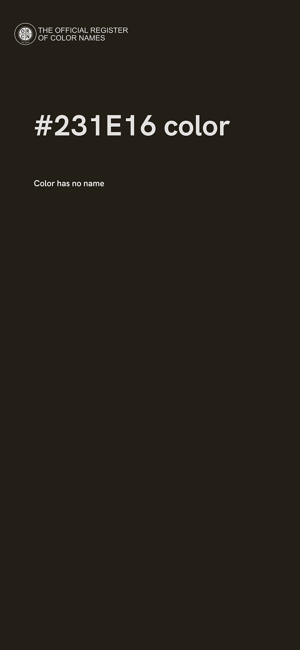 #231E16 color image