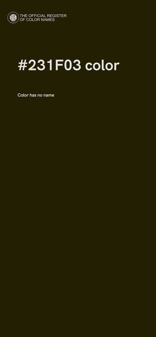 #231F03 color image