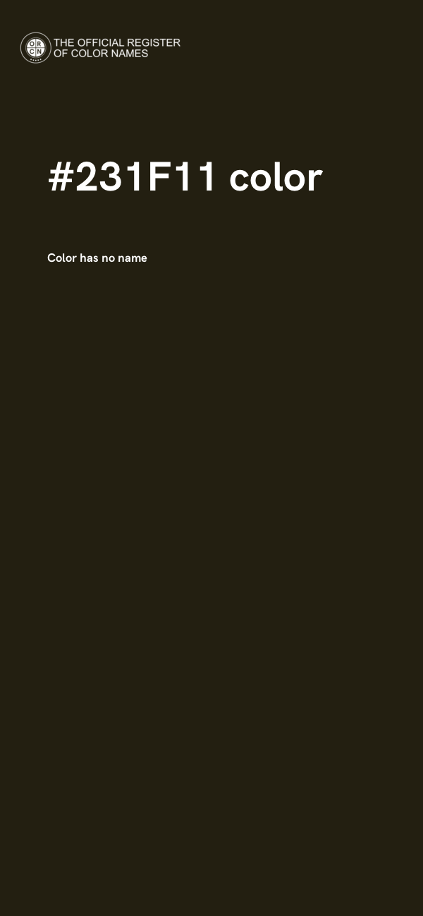 #231F11 color image