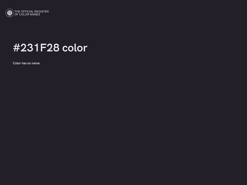 #231F28 color image