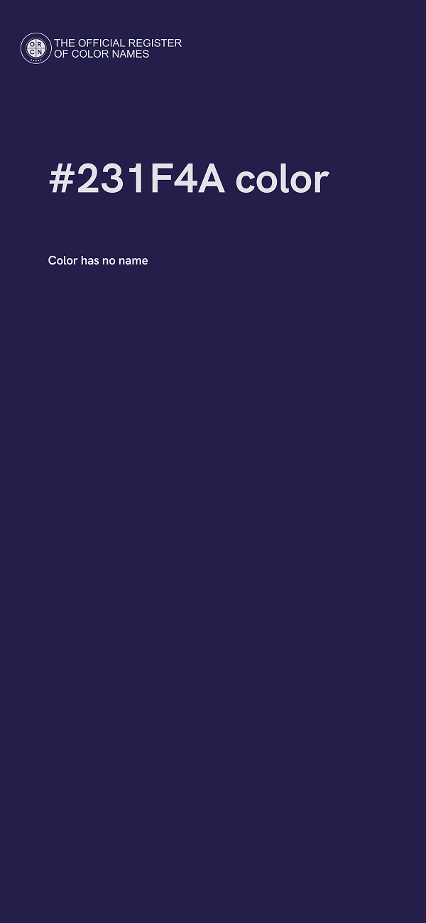 #231F4A color image