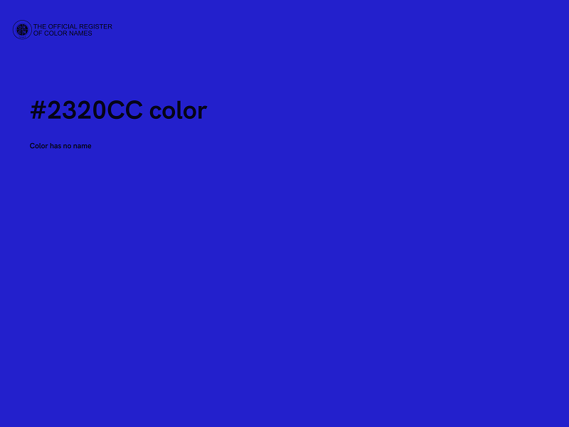 #2320CC color image