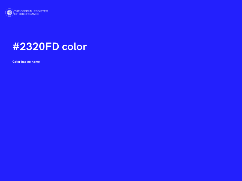 #2320FD color image