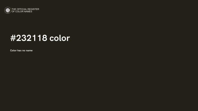 #232118 color image