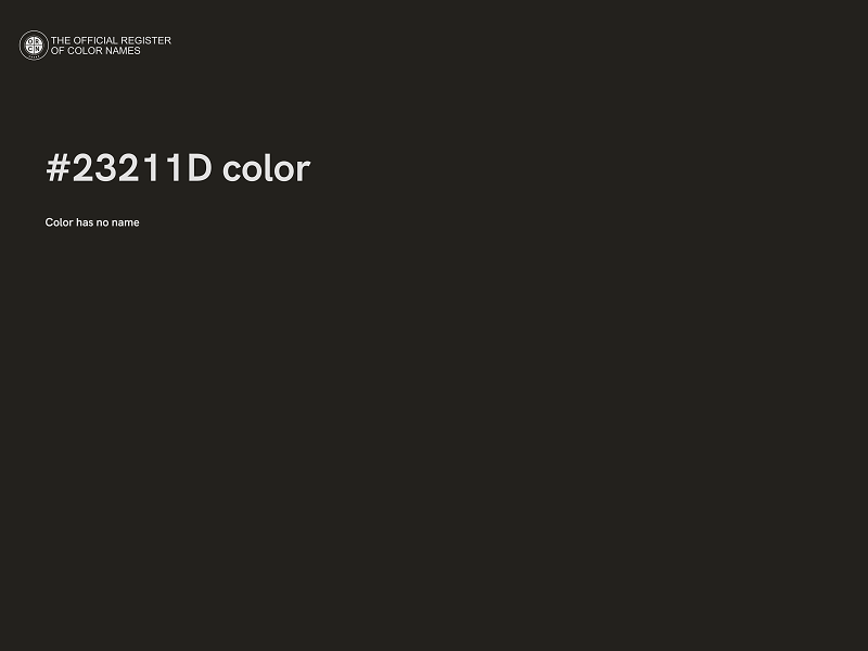 #23211D color image