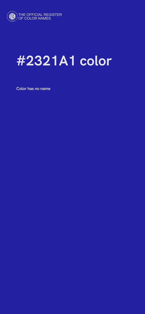#2321A1 color image