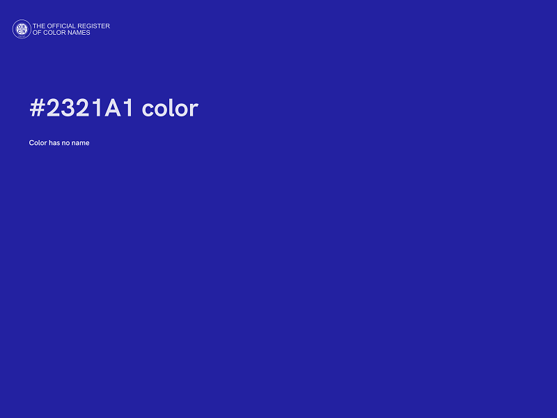 #2321A1 color image