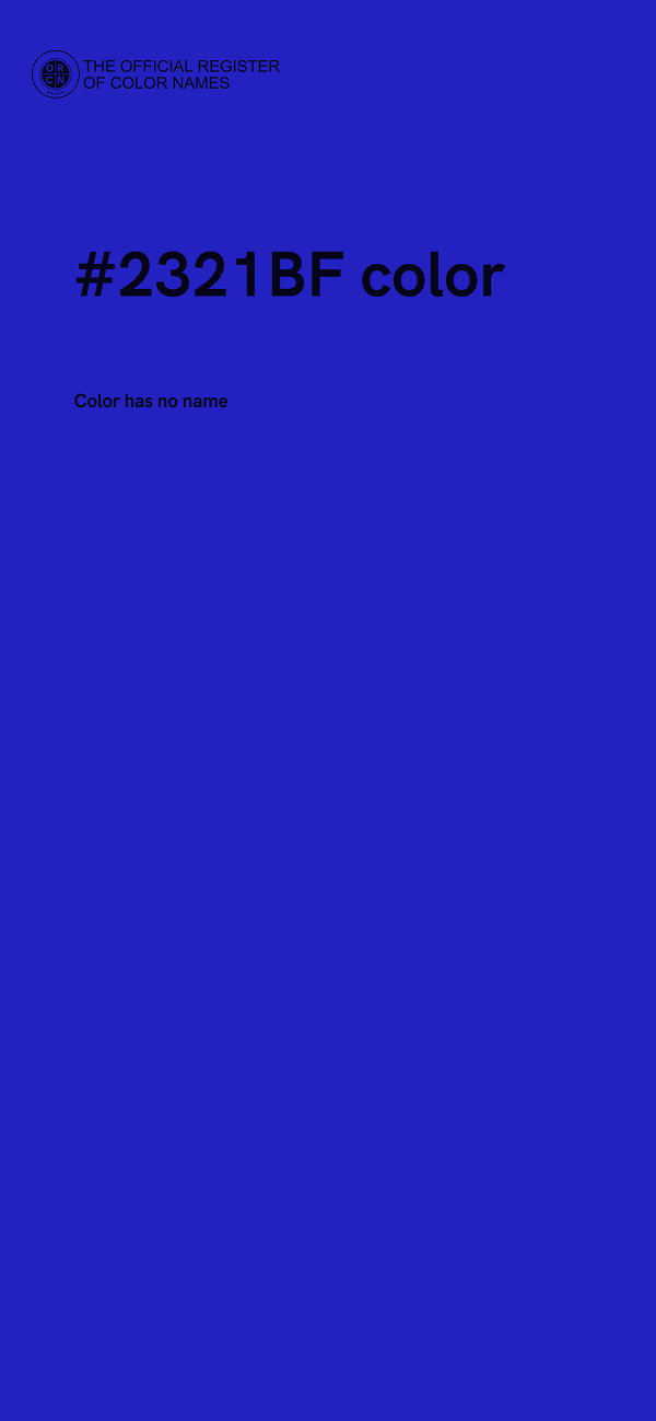 #2321BF color image