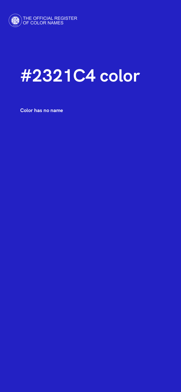 #2321C4 color image