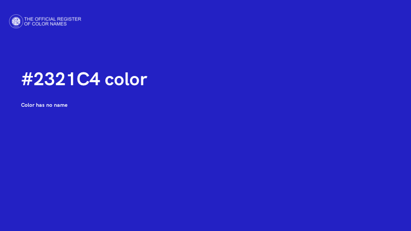 #2321C4 color image
