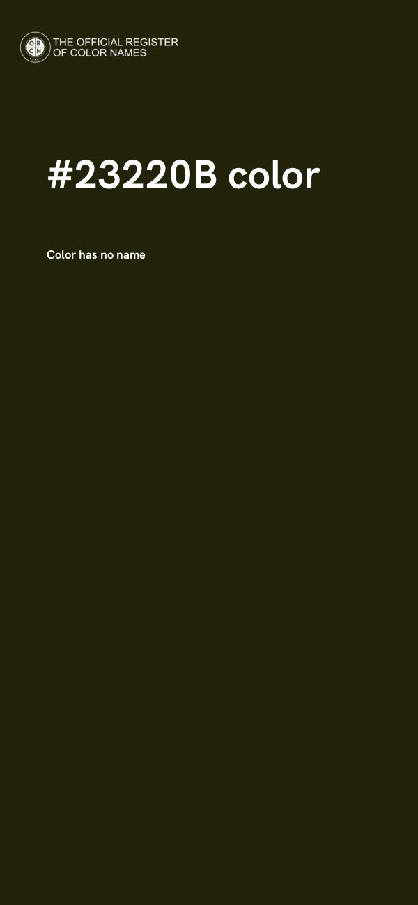 #23220B color image