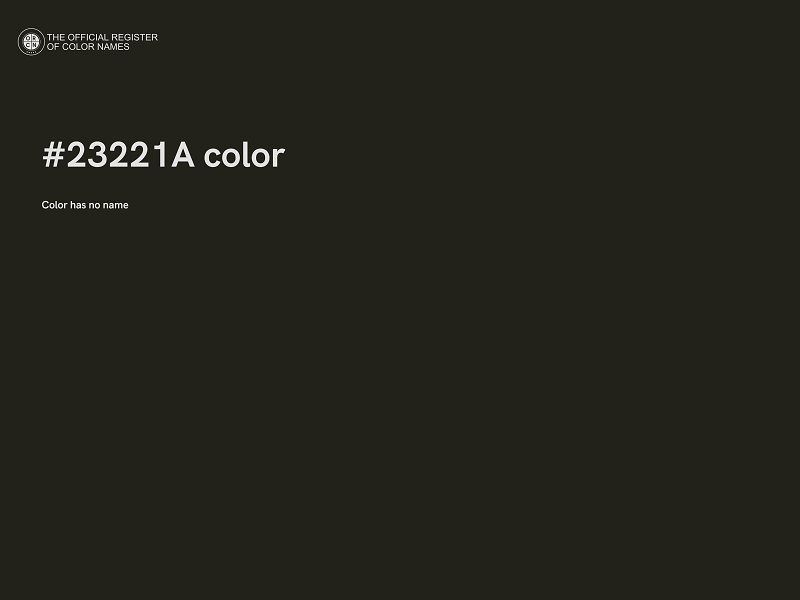 #23221A color image