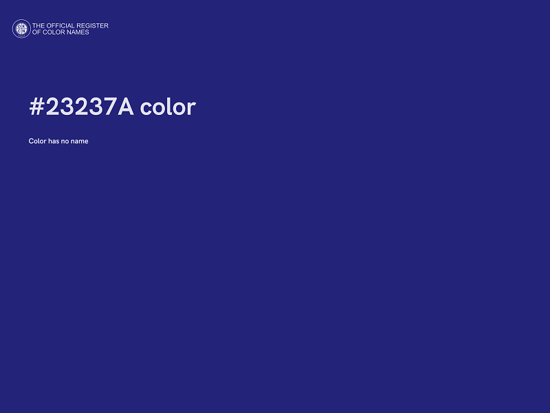 #23237A color image
