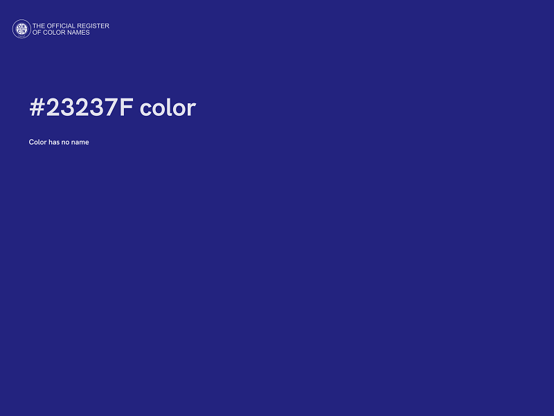 #23237F color image