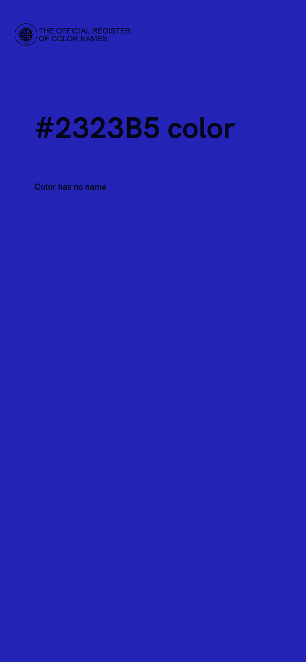 #2323B5 color image