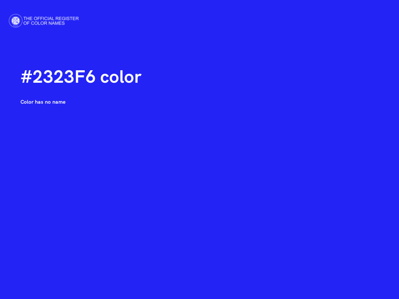 #2323F6 color image