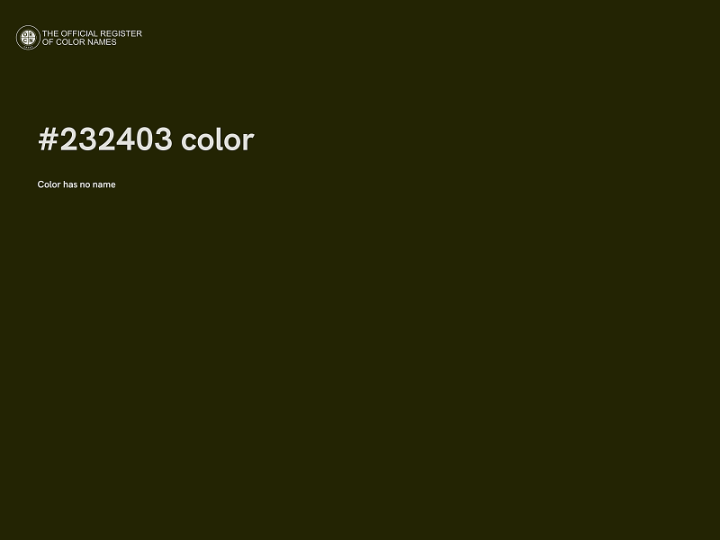 #232403 color image